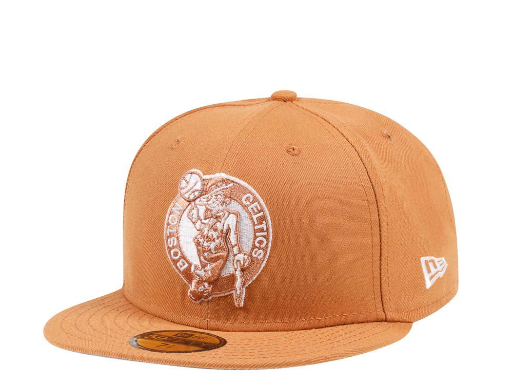 New Era Boston Celtics Panama Tan Edition 59Fifty Fitted Gorra