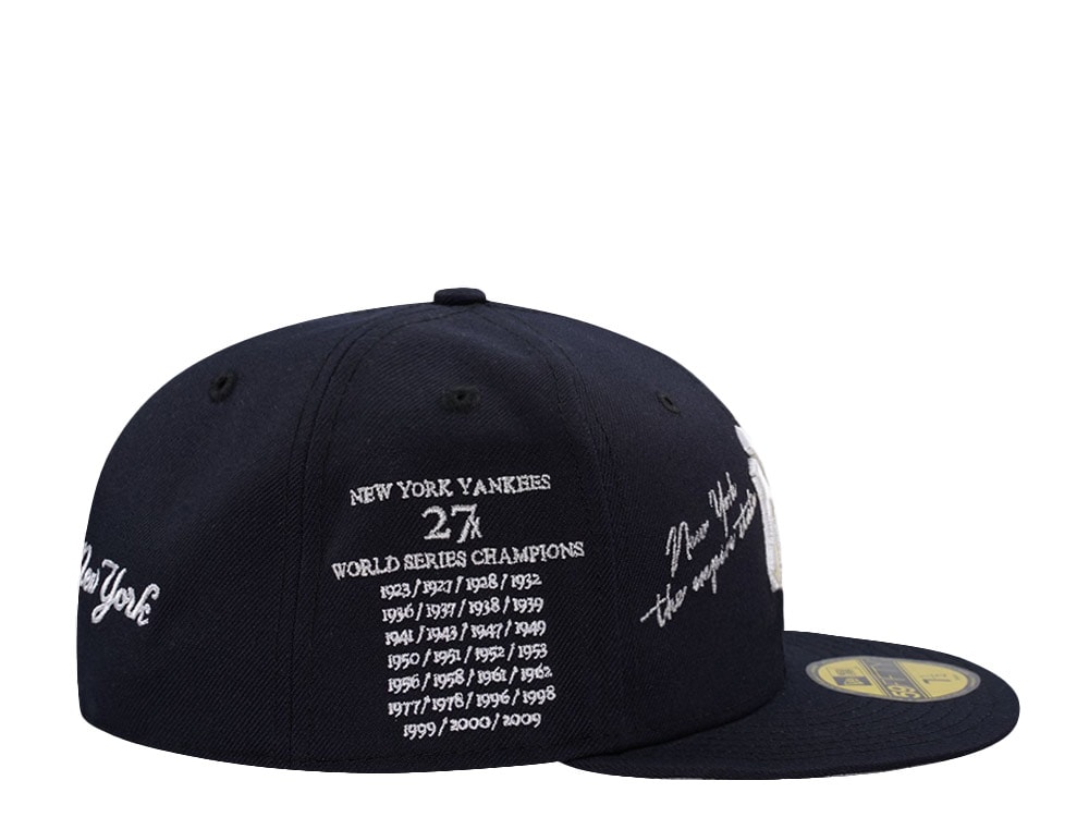New Era New York Yankees 27x World Series Champions Navy Prime Edition 59Fifty Fitted Gorra