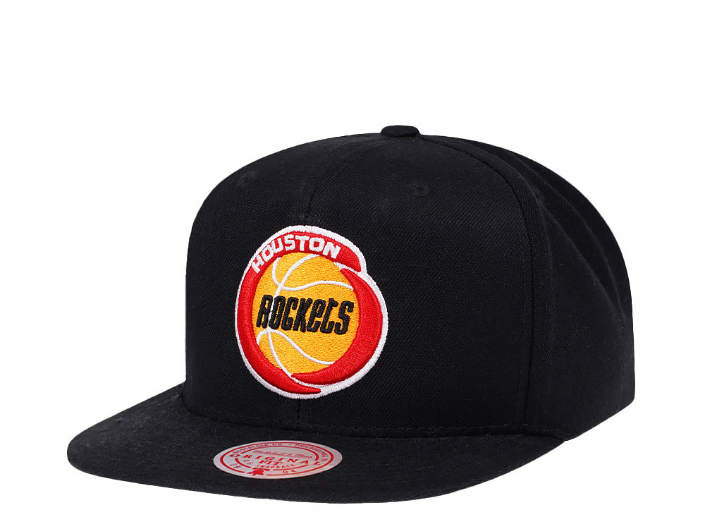 Mitchell & Ness Houston Rockets Wool Solid Snapback Gorra