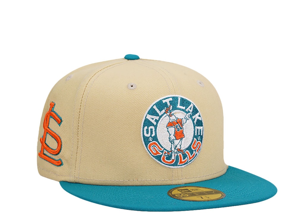 New Era Salt Lake Gulls Vegas Gold Two Tone Prime Edition 59Fifty Fitted Gorra