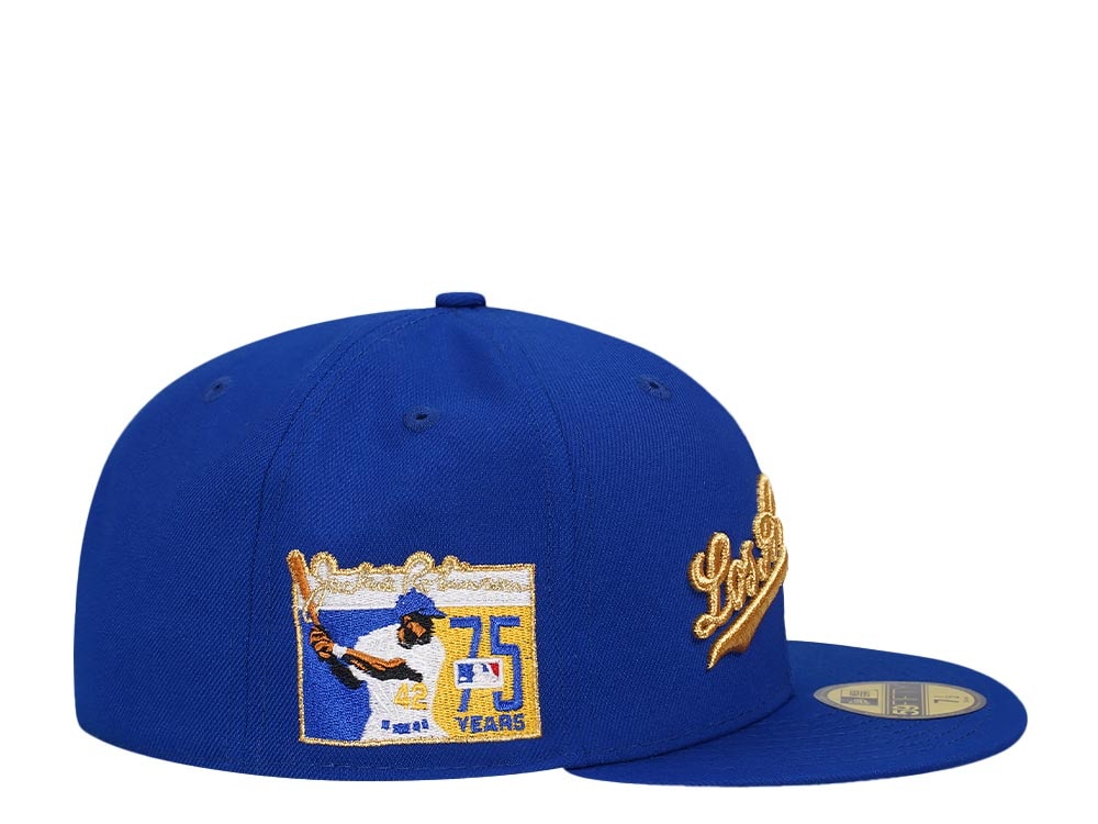 New Era Los Angeles Dodgers Jackie Robinson 75 Years Black Gold Edition 59Fifty Fitted Gorra