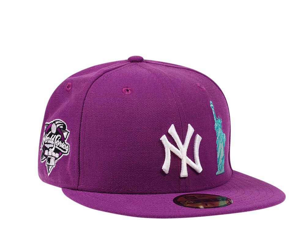New Era New York Yankees NYC Icons World Series 2000 Grape and Pink Edition 59Fifty Fitted Gorra
