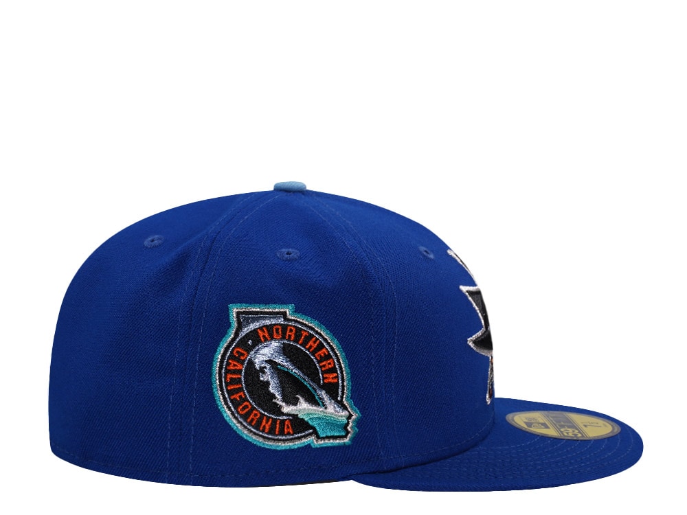New Era San Jose Sharks Northern California Royal Blue Prime Edition 59Fifty Fitted Gorra