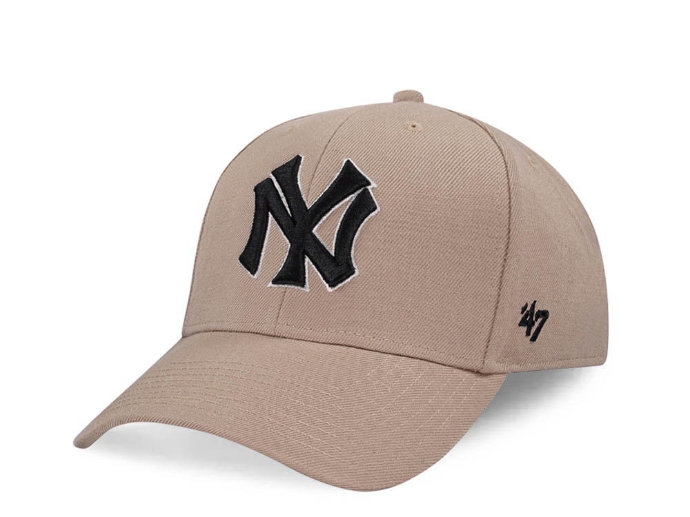 47Brand New York Yankees Cooperstown Khaki MVP Snapback Gorra