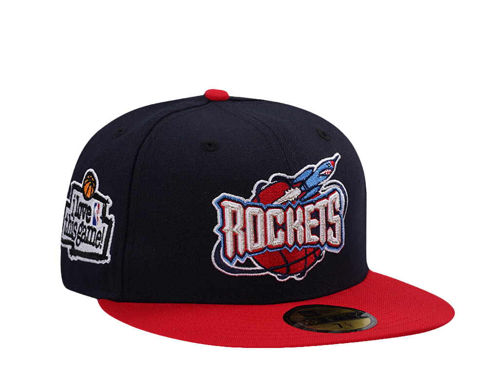 New Era Houston Rockets Love this Game Navy Two Tone Edition 59Fifty Fitted Gorra