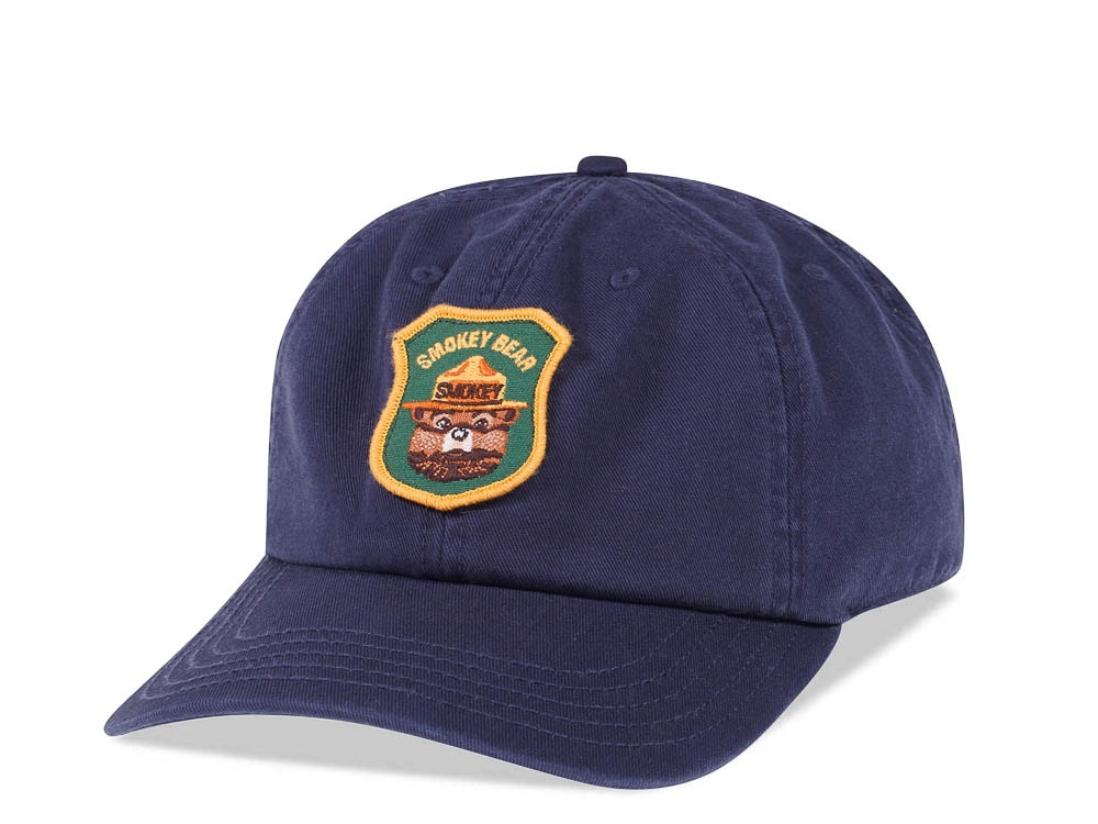 American Needle Smokey Bear Navy Vintage Casual Strapback Gorra