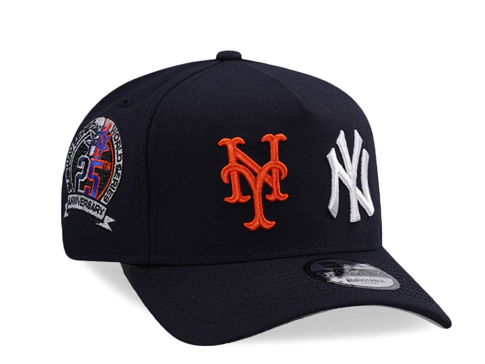 New Era New York Yankees New York Mets Navy Prime Edition 9Forty A Frame Snapback Gorra