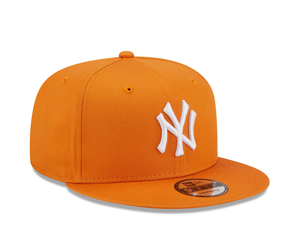 New Era New York Yankees League Essential Orange 9Fifty Snapback Gorra
