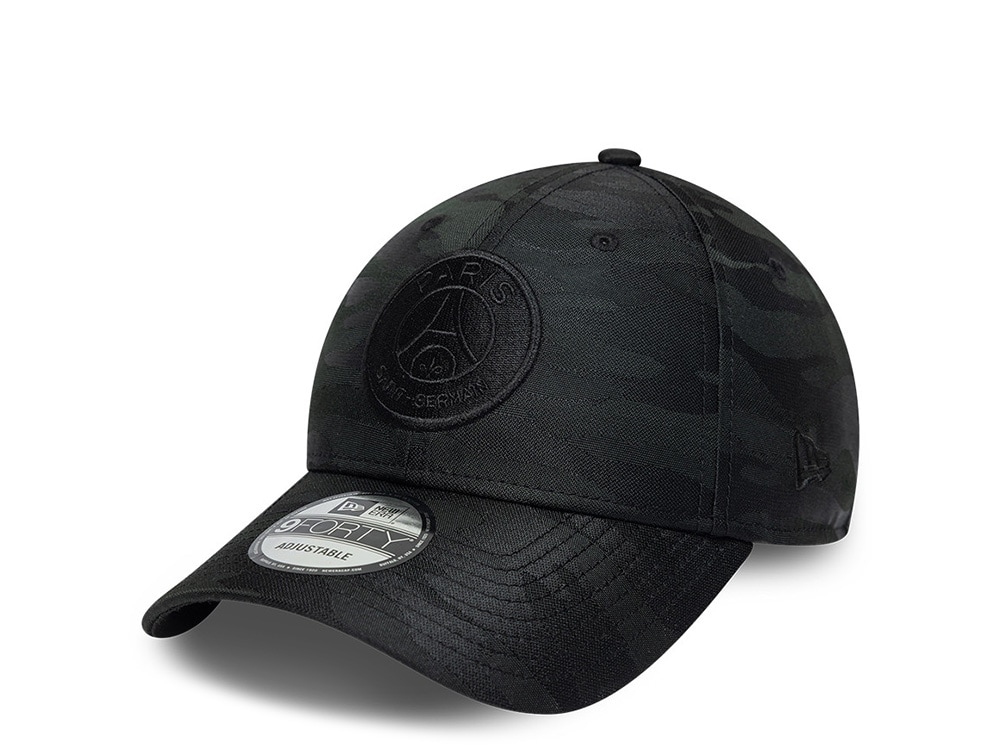 New Era Paris Saint Germain Black Tonal Camouflage Prime Edition 9Forty Adjustable Gorra