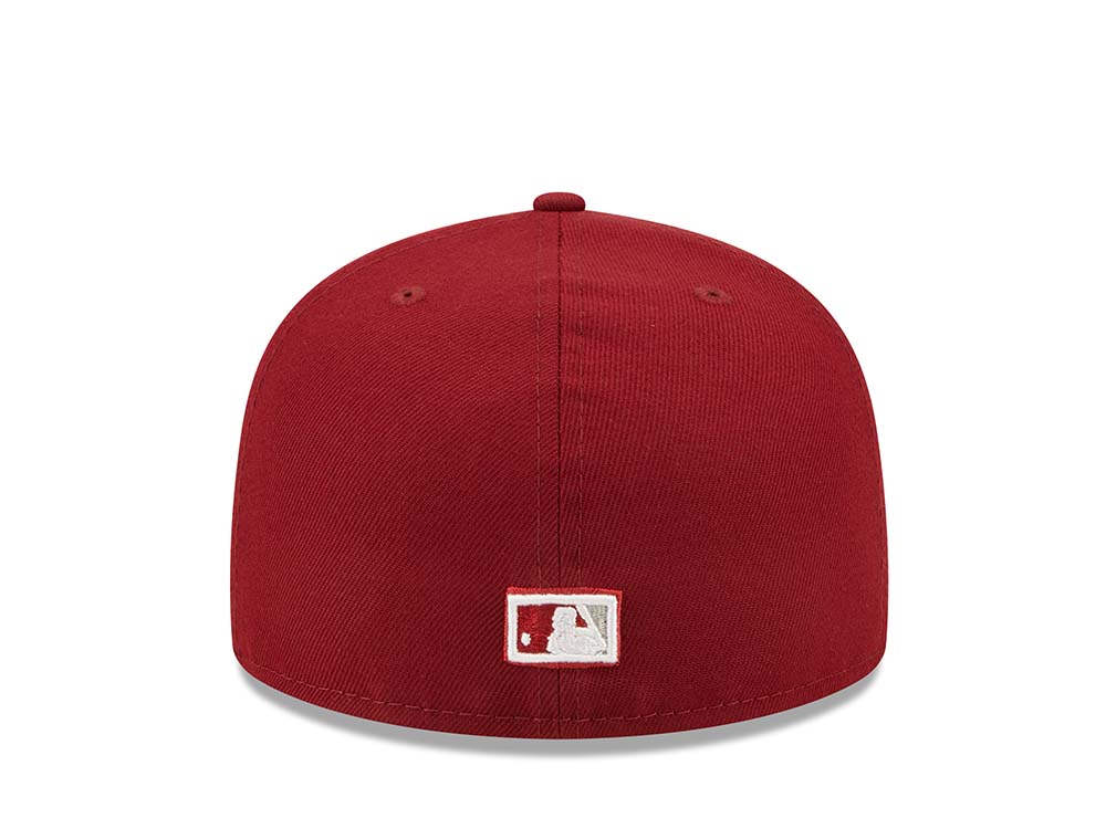 New Era Philadelphia Phillies 2x World Series Champions - Maroon Groovy Edition 59Fifty Fitted Gorra