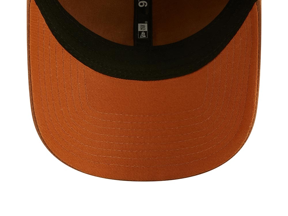 New Era Linen Brown 9Twenty Strapback Gorra