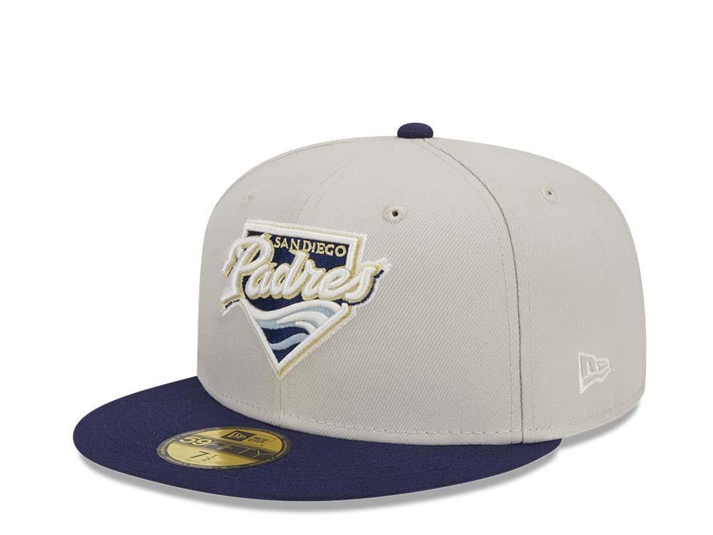 New Era San Diego Padres Farm Team Stone Throwback Two Tone Edition 59Fifty Fitted Gorra