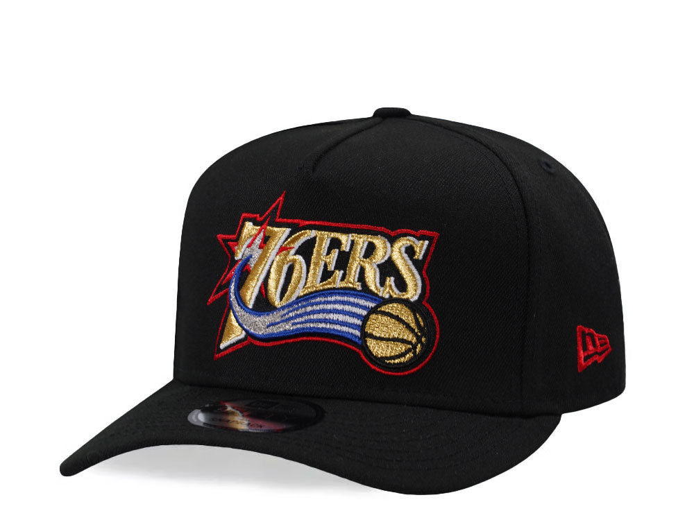 New Era Philadelphia 76ers Black Classic Edition 9Fifty A Frame Snapback Gorra