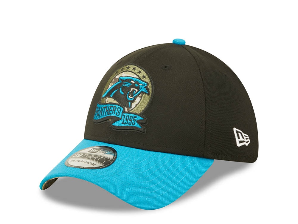 New Era Carolina Panthers Salute to Service 2022 39Thirty Stretch Gorra
