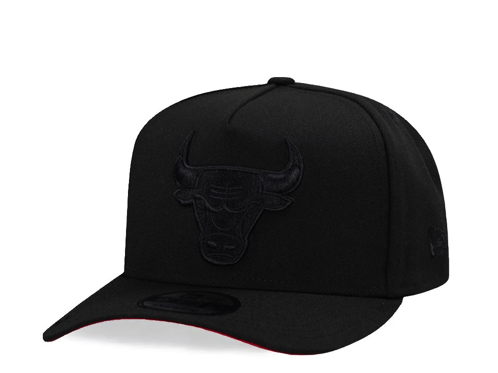 New Era Chicago Bulls All Black 9Fifty A Frame Snapback Gorra