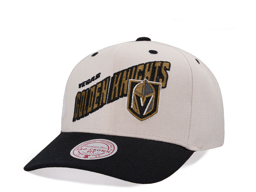 Mitchell & Ness Vegas Golden Knights Chrome Two Tone Pro Crown Fit Snapback Gorra