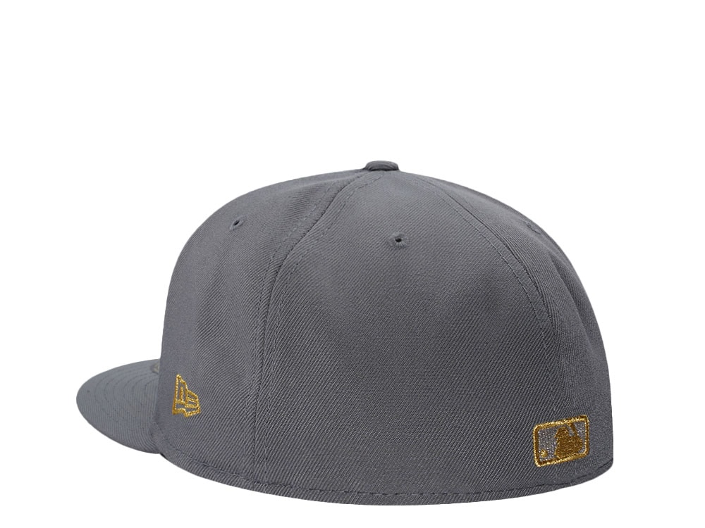 New Era Los Angeles Dodgers Gold Skull Gray Prime Edition 59Fifty Fitted Gorra