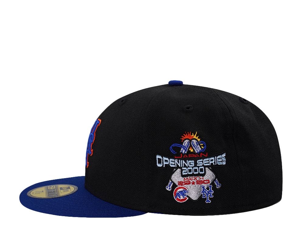 New Era New York Mets Japan Opening Series 2000 Wool Black Two Tone Edition 59Fifty Fitted Gorra