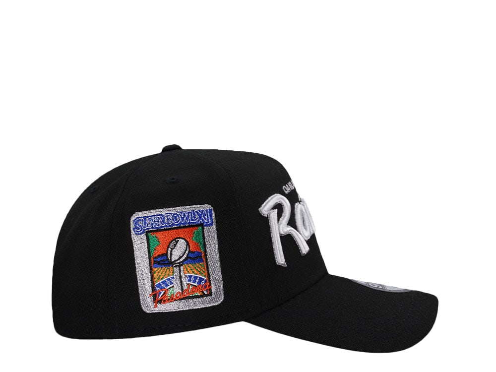 New Era Oakland Raiders Super Bowl XI Black Prime Edition 9Forty A Frame Snapback Gorra