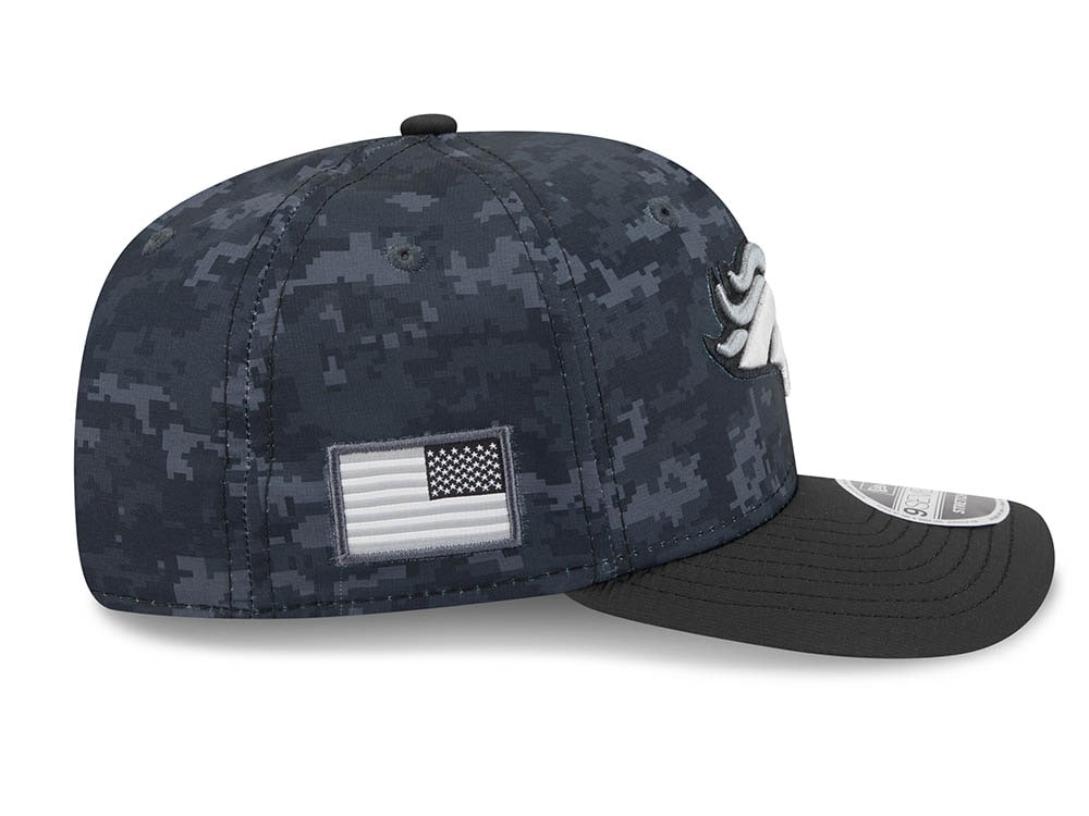 New Era Denver Broncos NFL Salute to Service 2026 Digi Camo Black 9Seventy Stretch Snapback Gorra