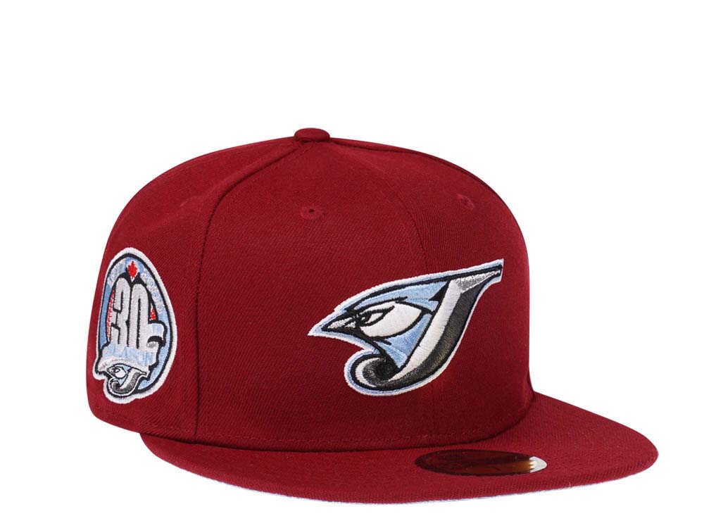 New Era Toronto Blue Jays 30th Season Smooth Red Glacier Blue Paisley Edition 59Fifty Fitted Gorra