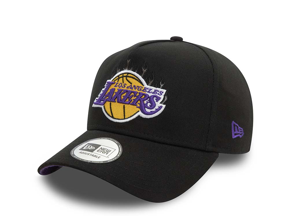 New Era Los Angeles Lakers Flame Edition Black 9Forty A Frame Snapback Gorra