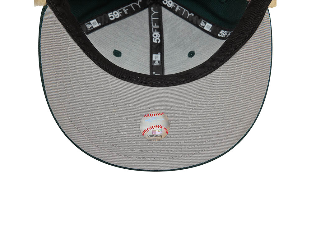 New Era Oakland Athletics World Series Edition Green 59Fifty Dogear Fitted Gorra
