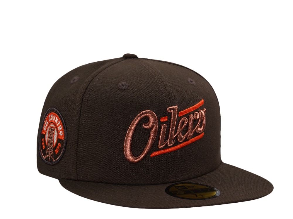 New Era Edmonton Oilers Inaugural Season 1979 Walnut Prime Edition 59Fifty Fitted Gorra