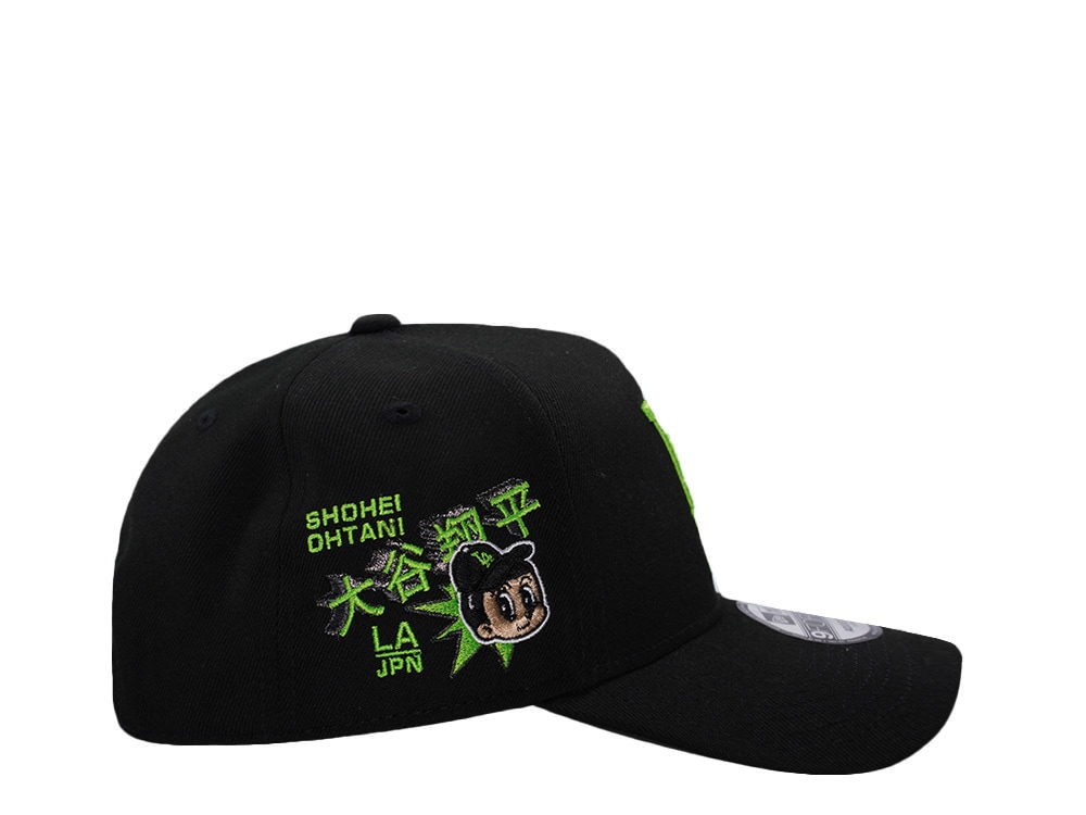 New Era Los Angeles Dodgers Ohtani Neon Green Black Prime Edition 9Forty A Frame Snapback Gorra