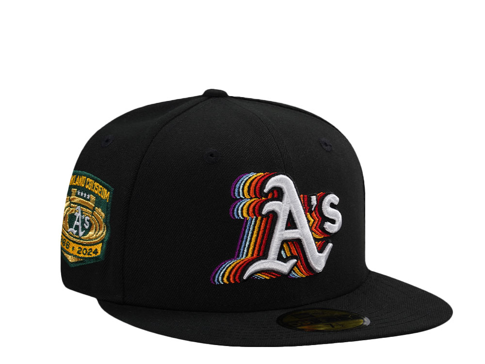 New Era Oakland Athletics Oakland Coliseum Black Prime Edition 59Fifty Fitted Gorra