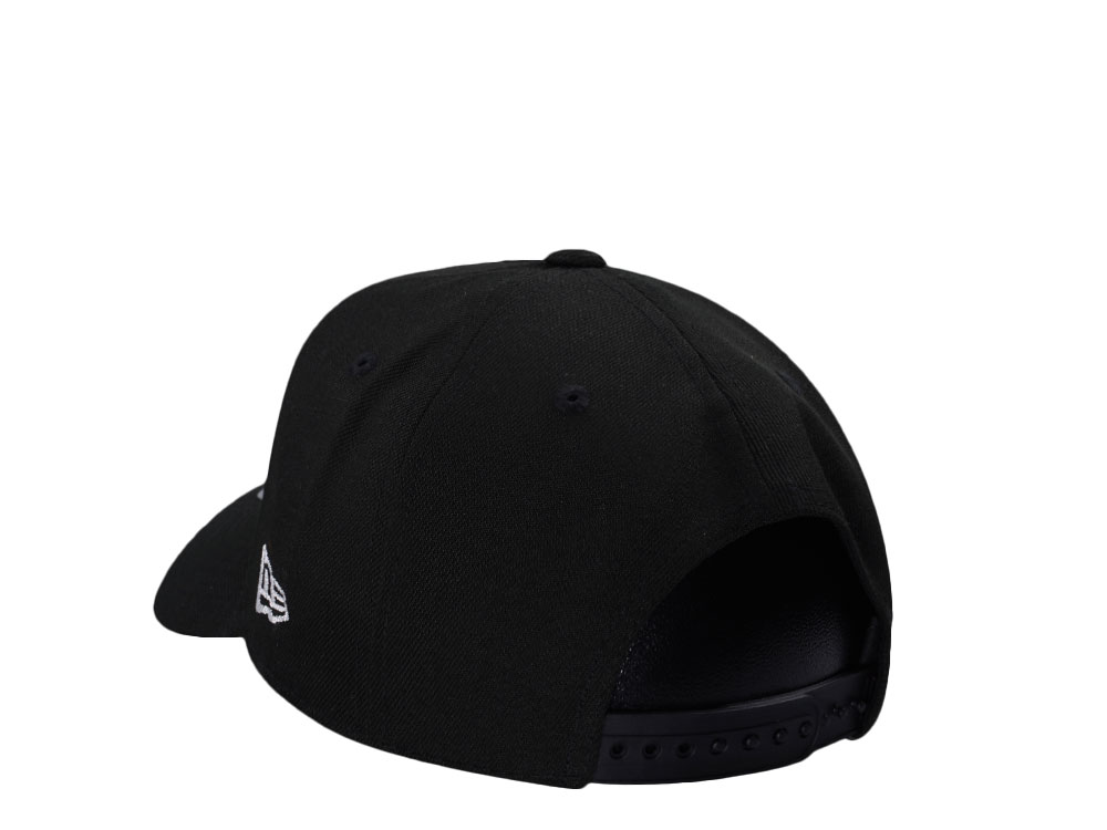 New Era Brooklyn Nets Classic Script Black Prime Edition 9Forty A Frame Snapback Gorra