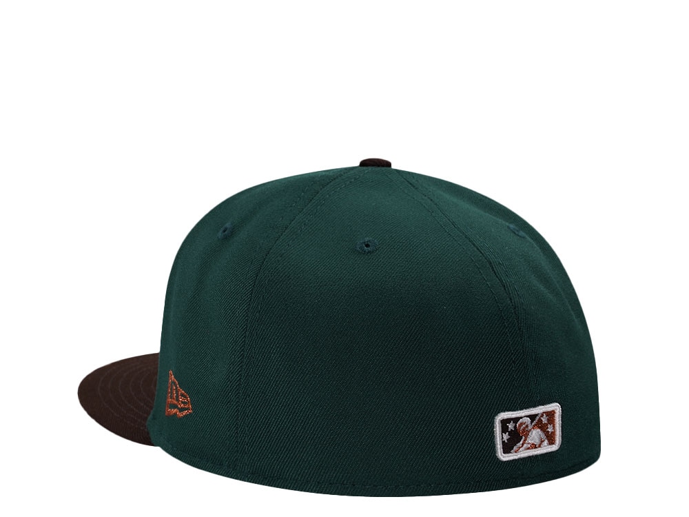 New Era Louisville Murcielagos Horror Pack Dark Green Copper Edition 59Fifty Fitted Gorra