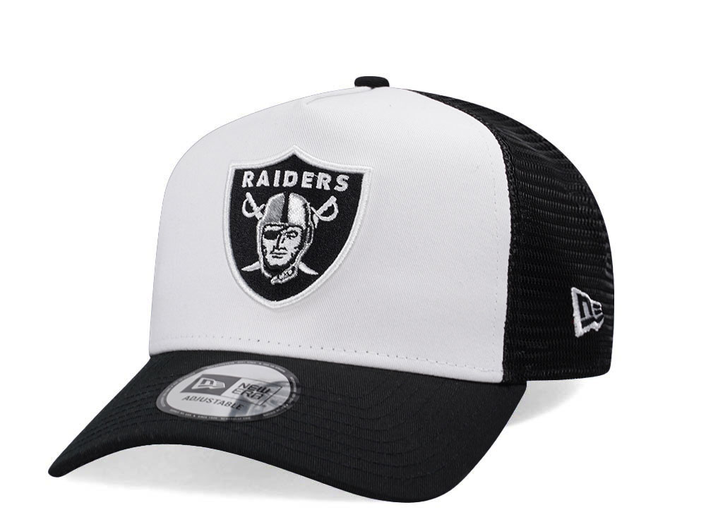 New Era Las Vegas Raiders Team Colour Black Edition 9Forty A Frame Trucker Snapback Gorra