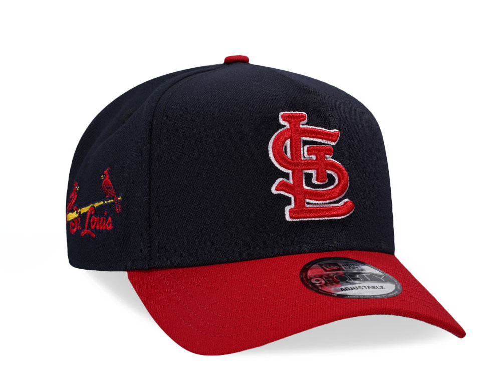 New Era St. Louis Cardinals Navy Two Tone 9Forty A Frame Snapback Gorra
