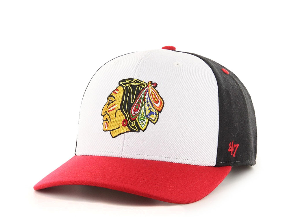 47brand Chicago Blackhawks Vintage Black Replica Snapback Gorra