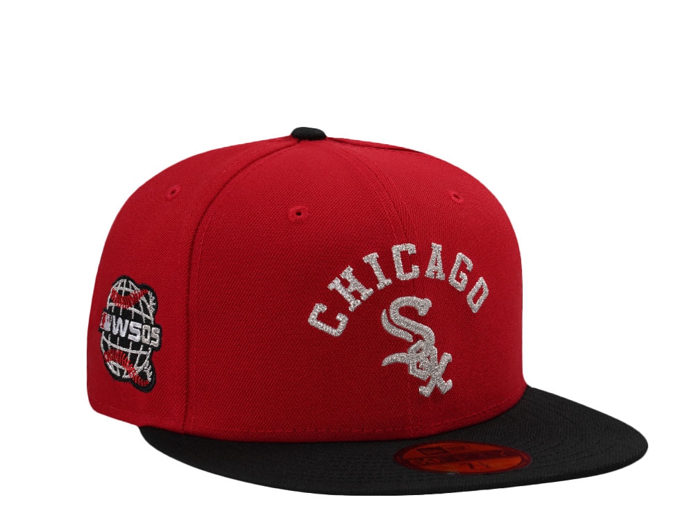 New Era Chicago White Sox World Series 2005 Scarlet Red Two Tone Edition 59Fifty Fitted Gorra