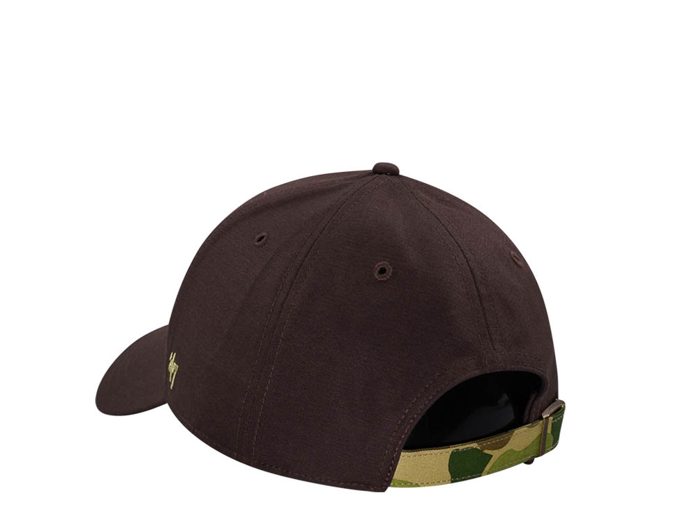 47Brand New York Yankees Brown Frog Skin Camo MVP Strapback Gorra
