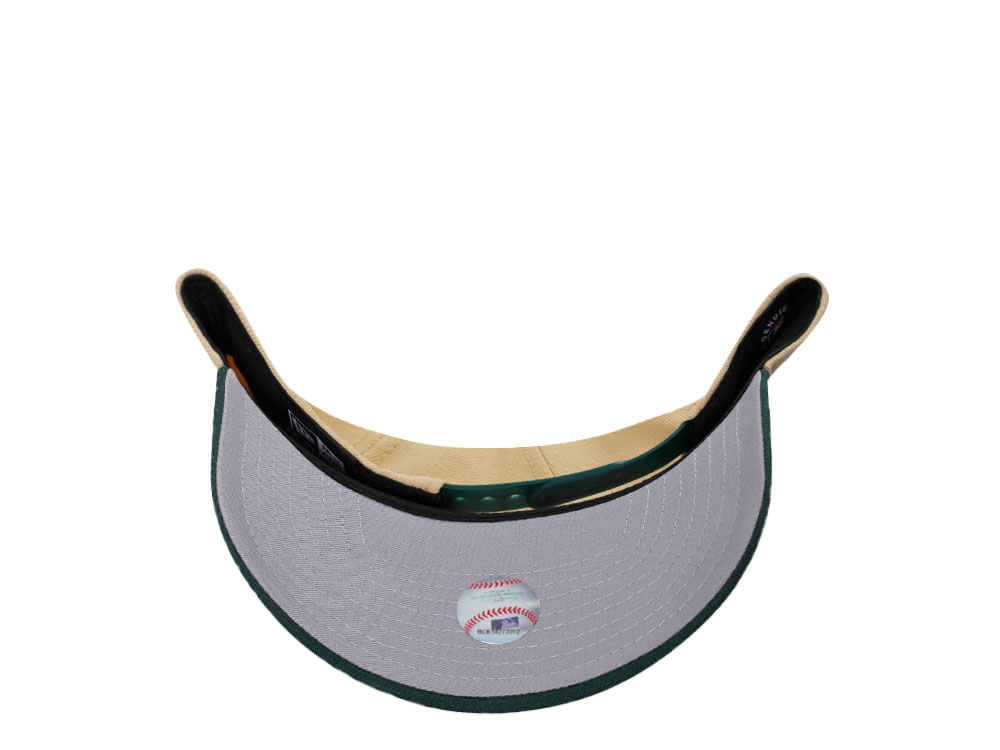 New Era Oakland Athletics Rickey Henderson Field Vegas Gold Two Tone 9Forty A Frame Snapback Gorra