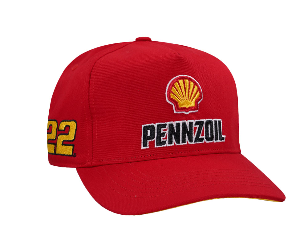 47Brand Nascar Joey Logano Red Pennzoil Sure Shot Hitch Edition Snapback Gorra