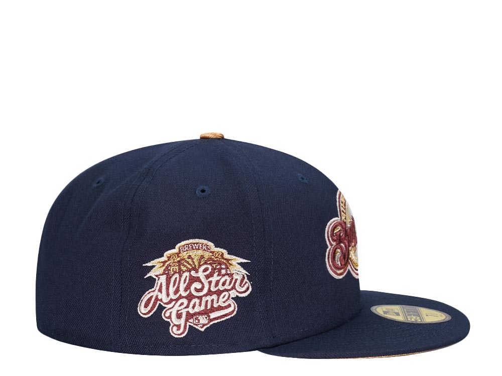 New Era Milwaukee Brewers All Star Game 2002 Cool Gold Edition 59Fifty Fitted Gorra