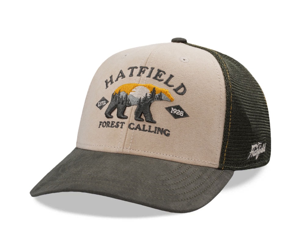Hatfield Forest Calling Beige Trucker Snapback Gorra