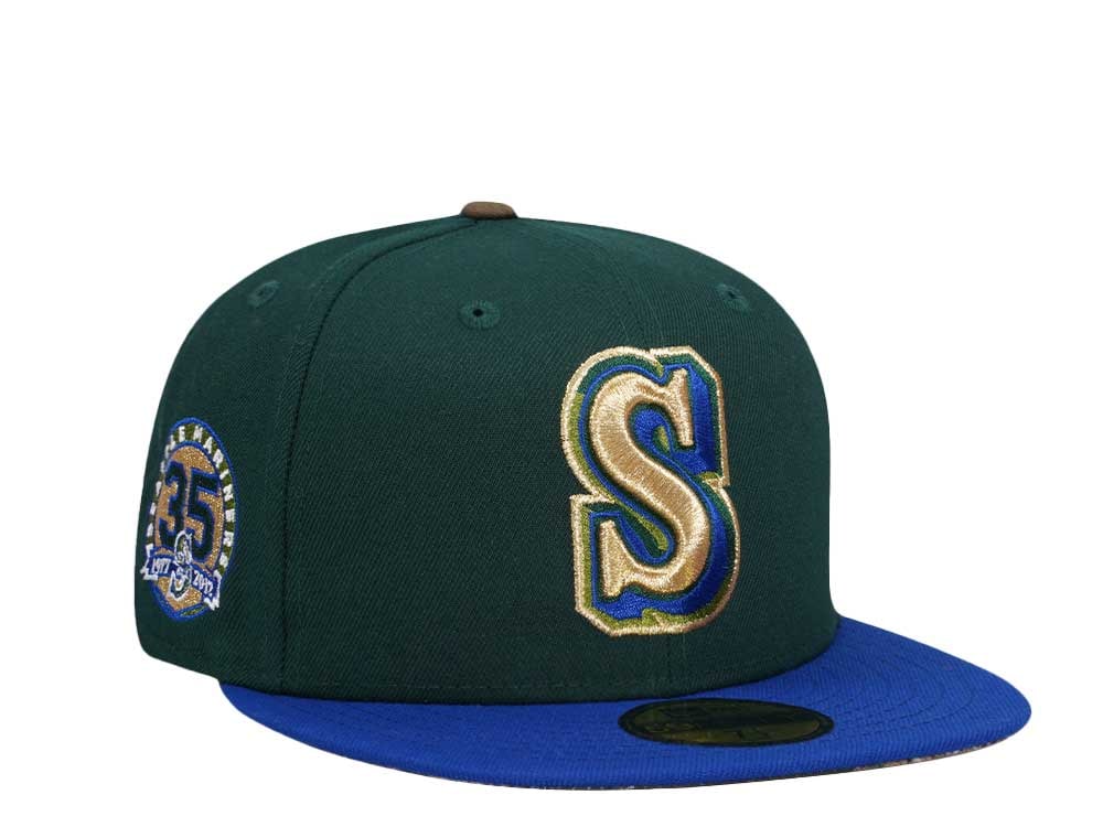 New Era Seattle Mariners 35th Anniversary Golden Real Tree Two Tone Edition 59Fifty Fitted Gorra