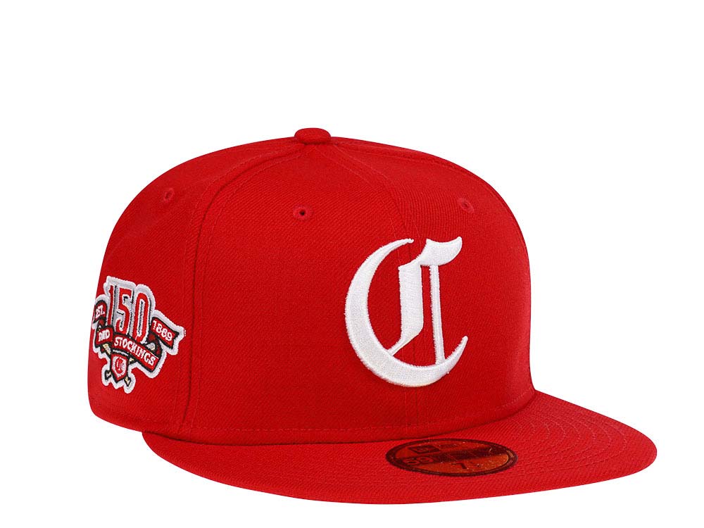 New Era Cincinnati Reds 150th Anniversary Throwback Prime Edition 59Fifty Fitted Gorra