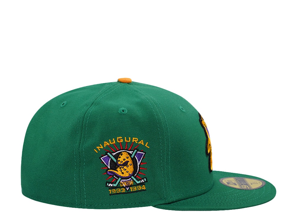 New Era Anaheim Ducks Inaugural Season Kelly Green Prime Edition 59Fifty Fitted Gorra