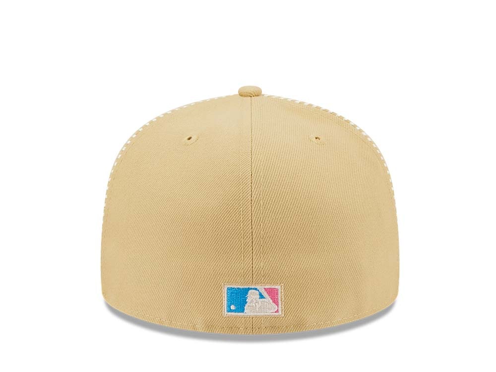 New Era Texas Rangers Stitch Arlington Stadium Gold Edition 59Fifty Fitted Gorra