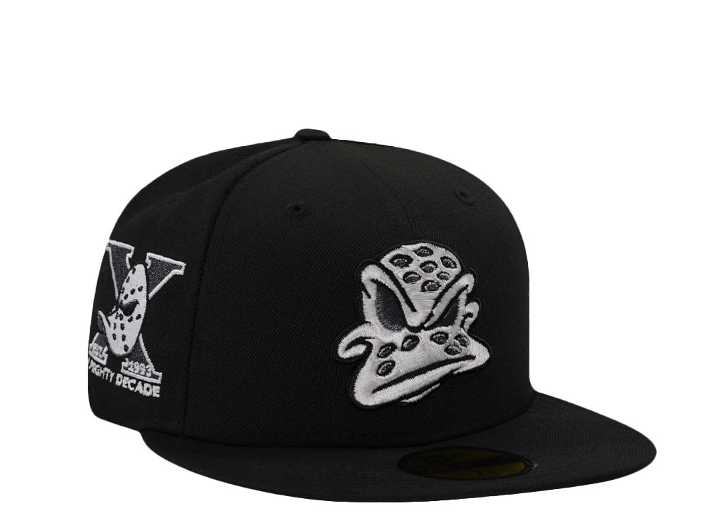 New Era Anaheim Ducks 10th Anniversary Black Prime Edition 59Fifty Fitted Gorra