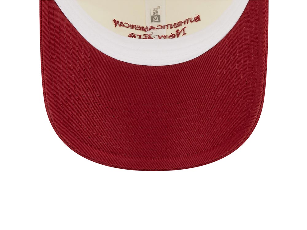 New Era Est. 1920 Contrast Stone Merlot Two Tone 9Twenty Strapback Gorra