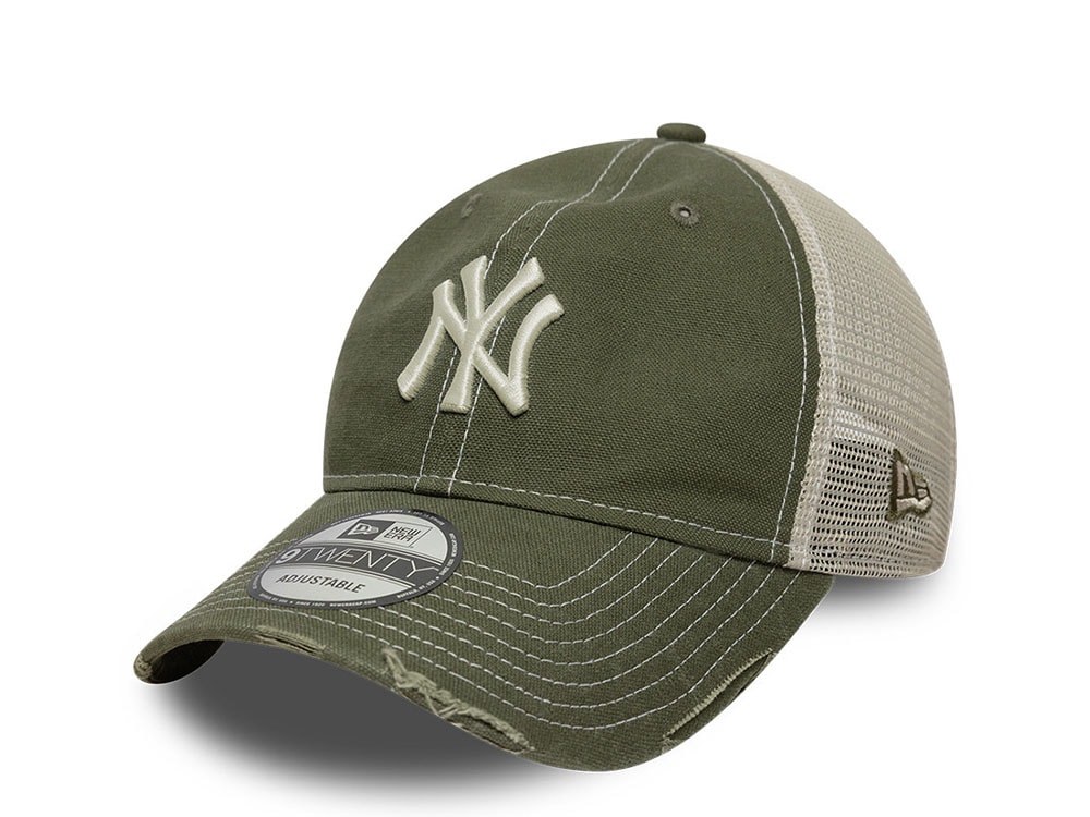 New Era New York Yankees Cotton Canvas 9Twenty Trucker Snapback Gorra