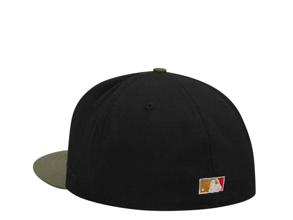 New Era Cincinnati Reds 150th Anniversary Black Olive Two Tone Edition 59Fifty Fitted Gorra