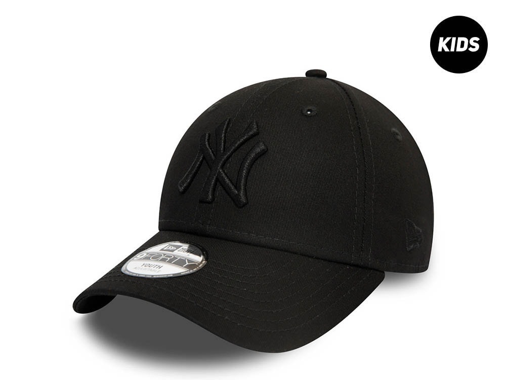 New Era New York Yankees Black Kids 9Forty Strapback Gorra